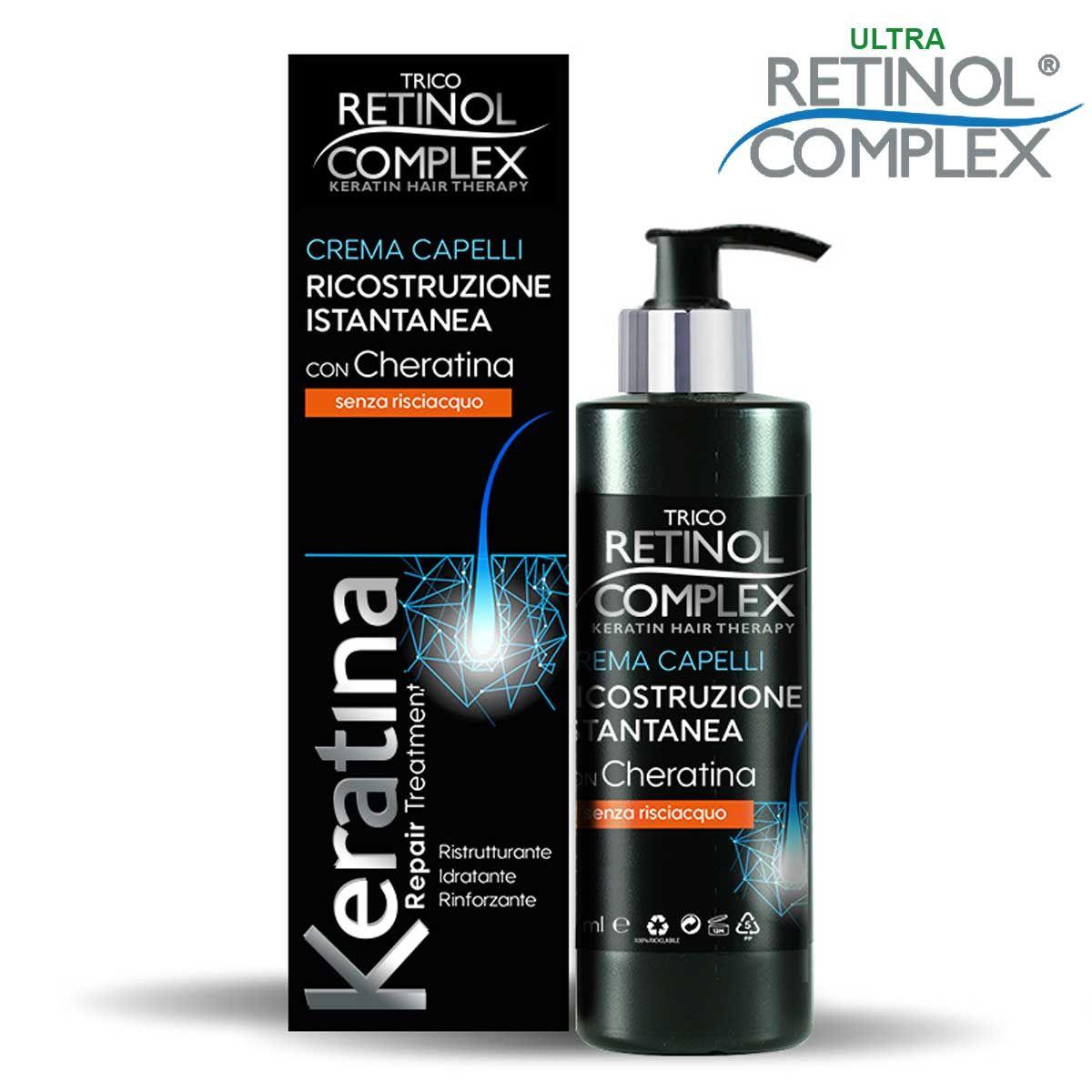 Trico retinol complex instant reconstruction hårkremmaske med keratin 100 ml
