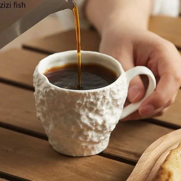 Ceramic Cup Creative Rock Texture Coffee Cup Living Room Afternoon Tea Coffee Cup Juice Milk Cup Home Water Cup CL240905