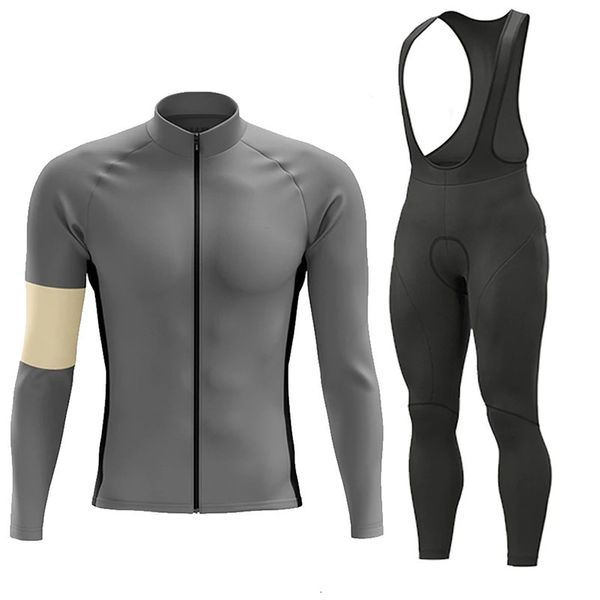 Spring -Autumn Long Sleeve Cycling Jersey Set MTB Bicycle Clothing Maillot Ropa Ciclismo Mans Bike Clothes Cycling Set 241219
