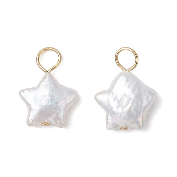 Natürliche Keshi-Perlen-Charme