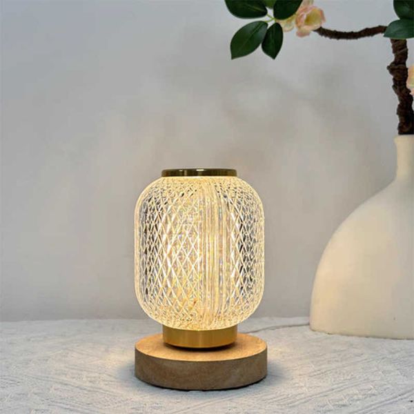 Table Lamps Crystal LED Table Lamp Stepless Dimming USB Charging Touch Switch Remote Control Bedside Light Living Room Decoration Desk Lamp