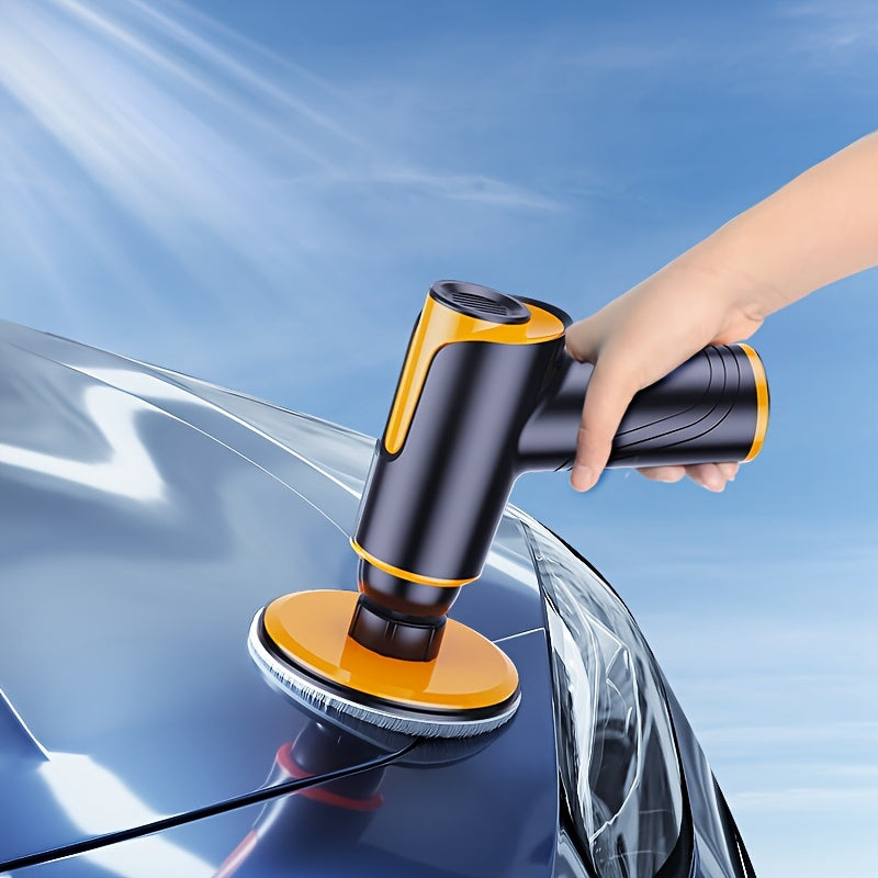TEMU 100w Wireless Rechargeable Car Waxing Machine- Small Polisher With Repair Scratch- For Multifunctional Portable Polishing!