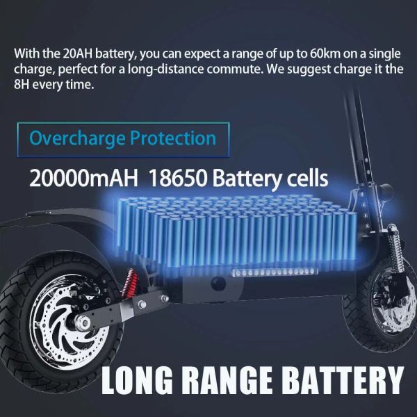 X700 Electric Scooters For Adult Dual Motor Electric Scooter 60V 2600W E-Scooter 75KM-H 47MPH Speed 10INCH Road Tire Foldable