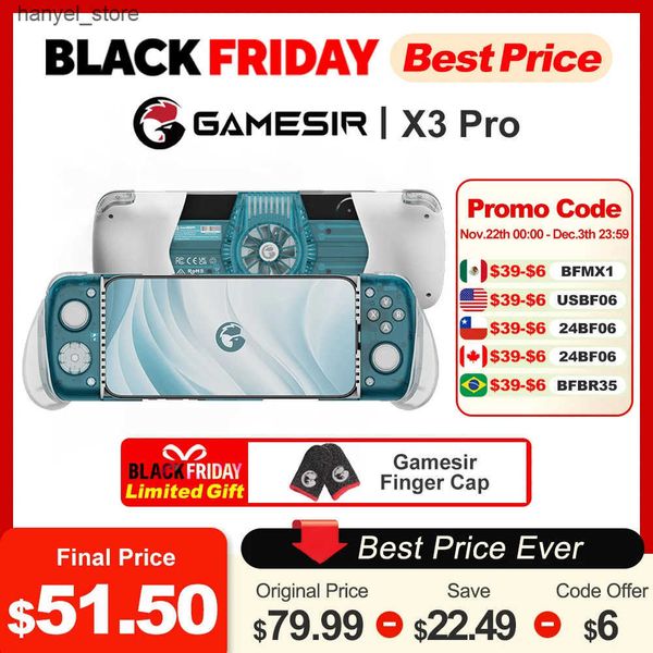 Game Controllers Joysticks Gamesir X3 Pro Mobile Gaming Controller Android Phone Gamepad iPhone 15 Smartphone Type C Hall effect Joysticks C