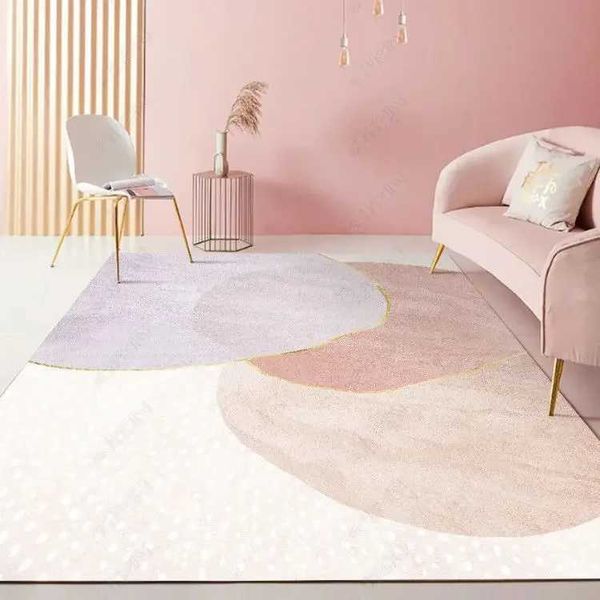 Carpets Nordic Abstract Pink Cute Carpets for Living Room Home Decor Sofa Table Large Area Rugs Bedroom Floor Mat Modern Home Decor