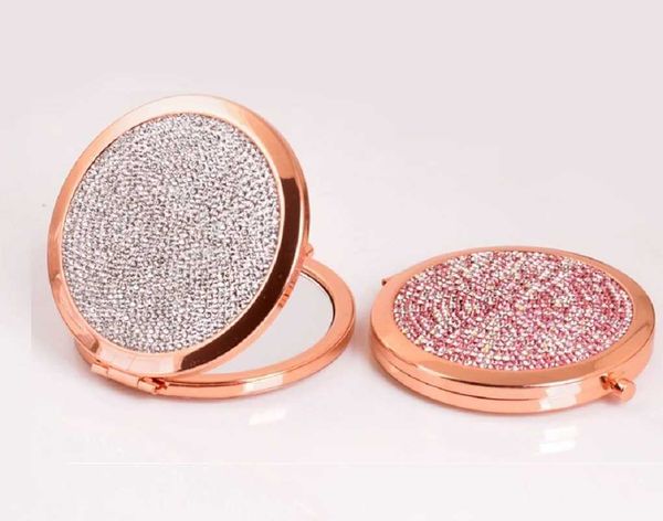 Pocket Foldable Compact Mirror Double-Sided Cosmetic Mirror Makeup Beauty ToolsXJ241213