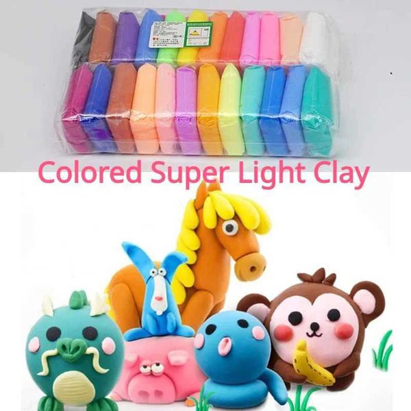 36 colors of ultra light clay DIY childrens toys air dry polymer modeling clay with 3 soft creative educational tools CL240905