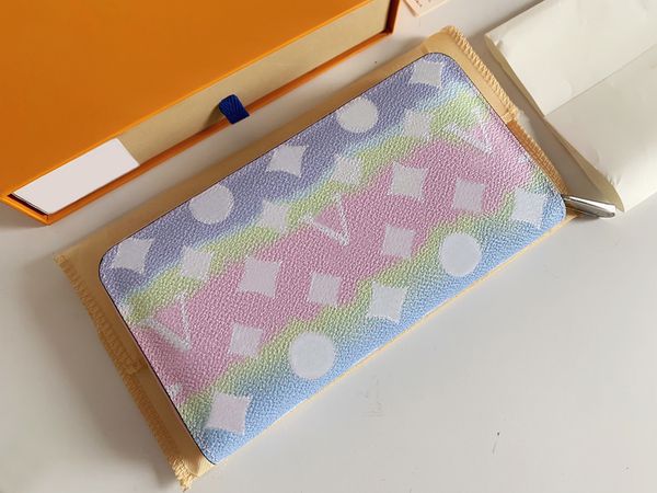 Designer Escale Zippy wallets luxury mens women purses flower letter Giant credit card holders ladies fashion long slim money clutch bags wi