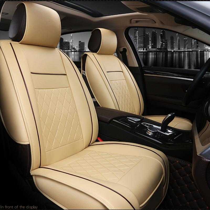 Car Seat Covers Universal PU Leather Car Seat Cover Four Seasons Front Rear PU Leather Cushion Breathable Protector Mat Pad Auto Accessories T221110