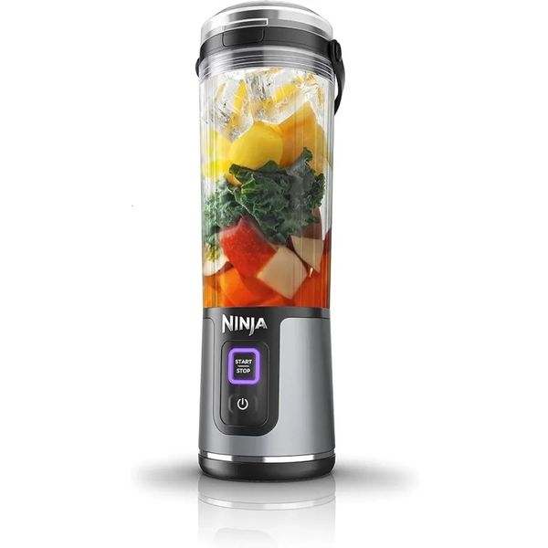 Portable Blender Cordless 18oz. Vessel Personal Blender-for Shakes Smoothies BPA Free Leakproof Lid Sip Spout Black 240228