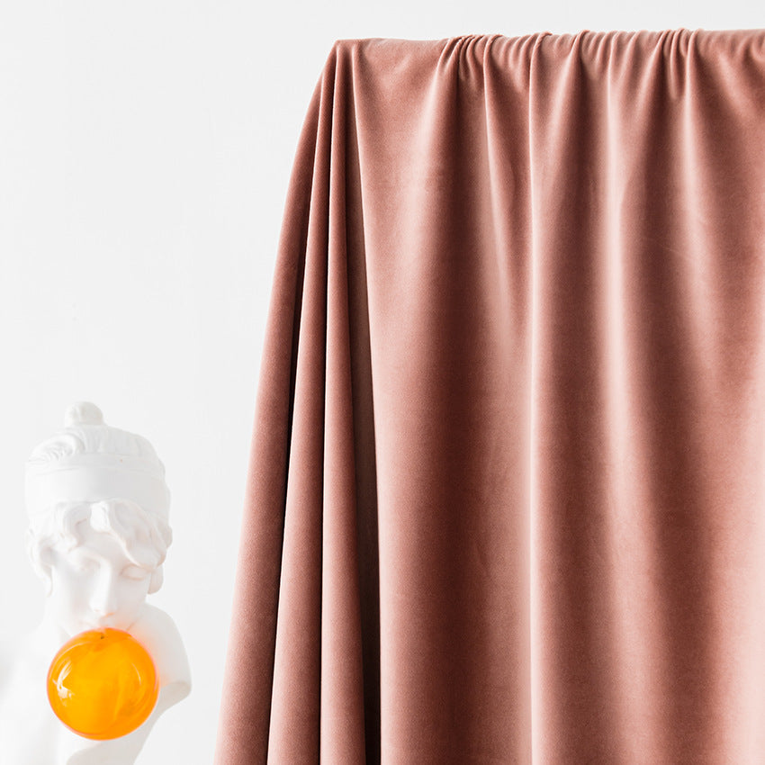 T0401 Velvet Curtains Blackout Solid Color Curtains for Living Room Bedroom Dining Custom Size Modem Thicken Nature Vertically Decor Curtain