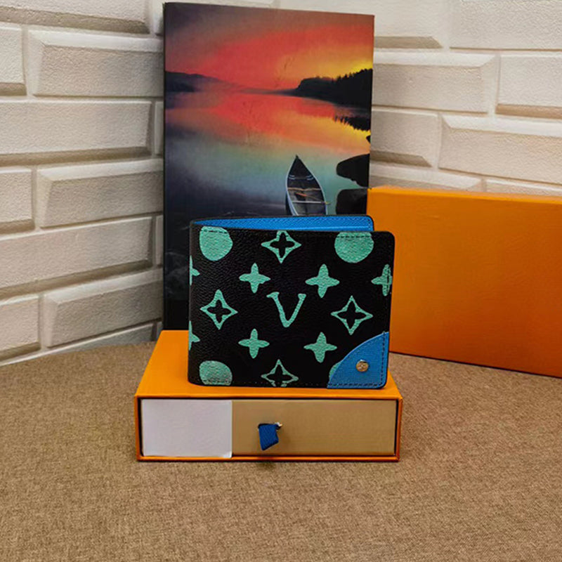 Designer wallet luise purse short plaid wallet credit card holders Genuine Leather clutch wallet cardholder multiple purses coin purse luxury handba