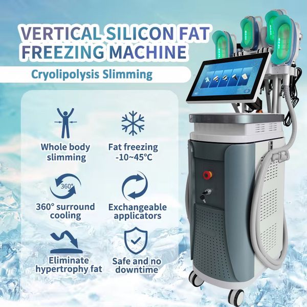 Vertical 360 Upgrade Cryolipolysis Fat Cellulite Reduction Body Shaping Comfort Cryo Weight Loss Equipment Radio Frequency Face Contouring