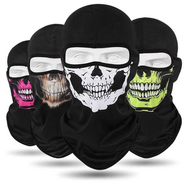 Motorcyc gear Men clava Multi-function Skull Face Mask MTB Bicyc Full Face Cover Shield Sunscreen Women wearXJ241021