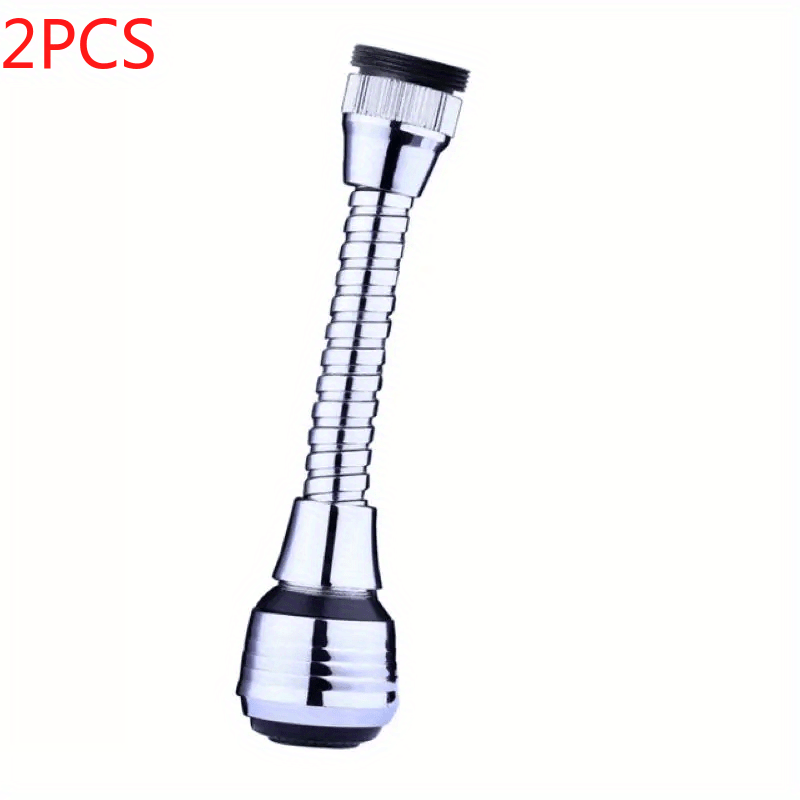 TEMU 2pcs Faucet Extension Nozzles - Heavy-duty Plumbing Extension Sprout With 360° Rotating (high-pressure Spray & Stream), Leakproof Design For