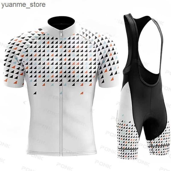 Jersey de ciclismo Define novos 2023 Men Summer Men Jersey Cycling Set Breathable Short Sleeve Cycling Clothing J241118