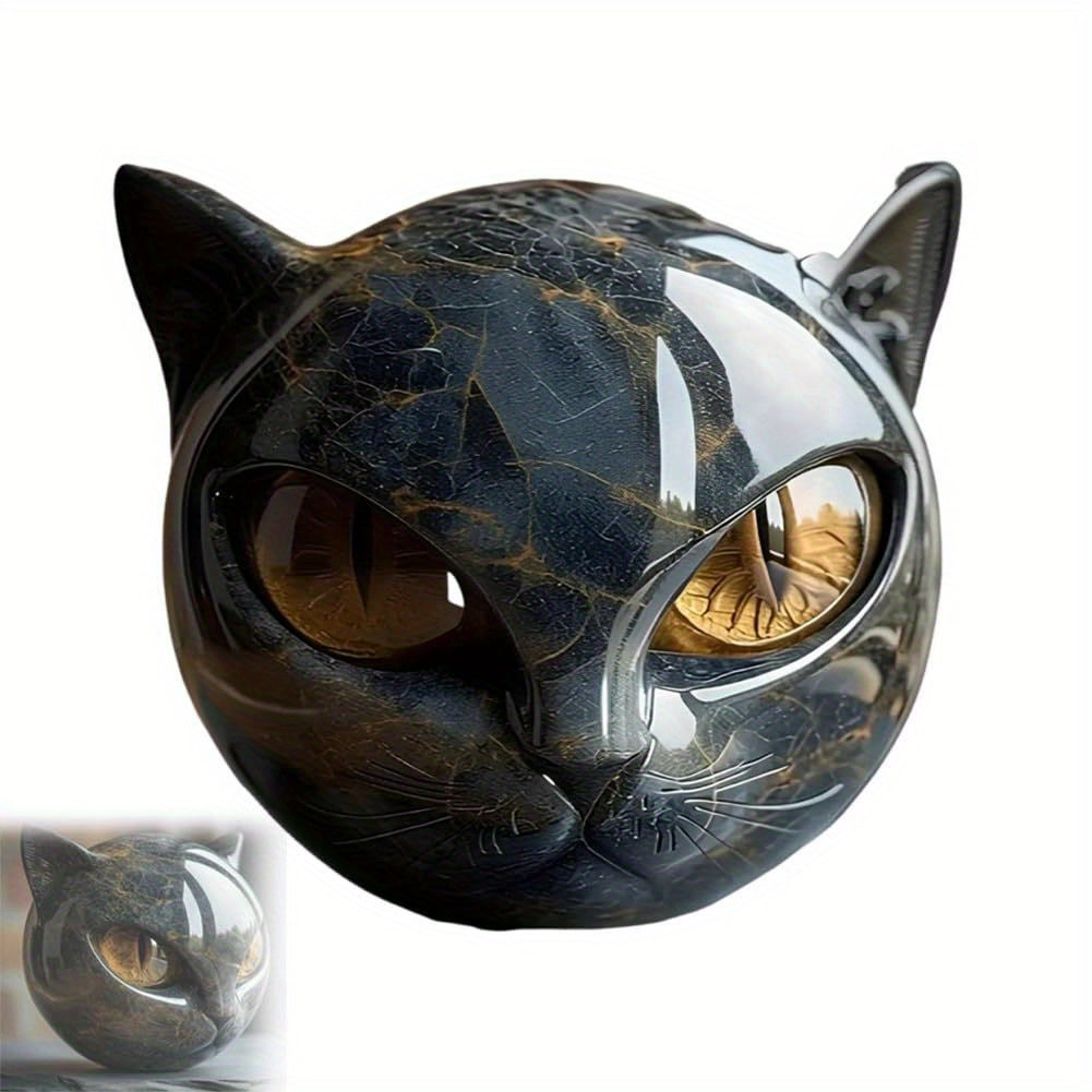 TEMU Halloween Black Cat Decor Gothic Resin Statue, Collectible Figures, Desk Decor, Figurines, Halloween Decor, Halloween Figurines, Halloween Home