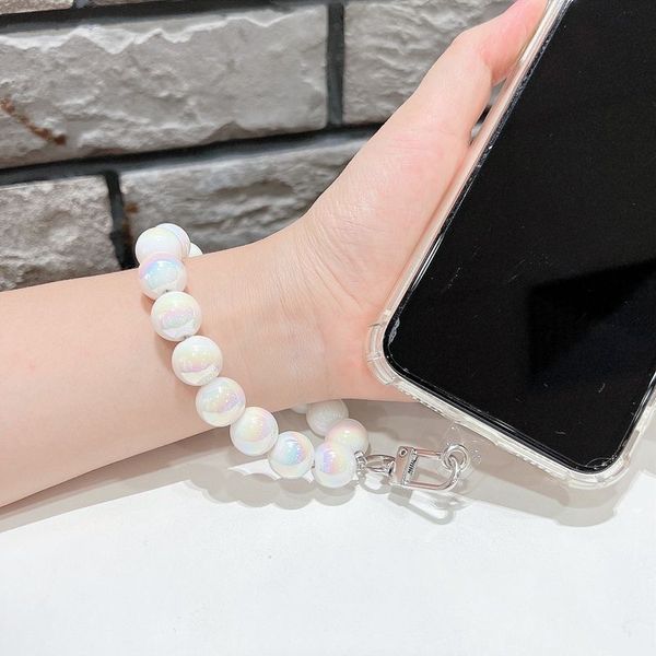 ddmygifts Spring summer new colorful bead chain, and minimalist Instagram wrist style hanging rope, anti drop phone case pendant A