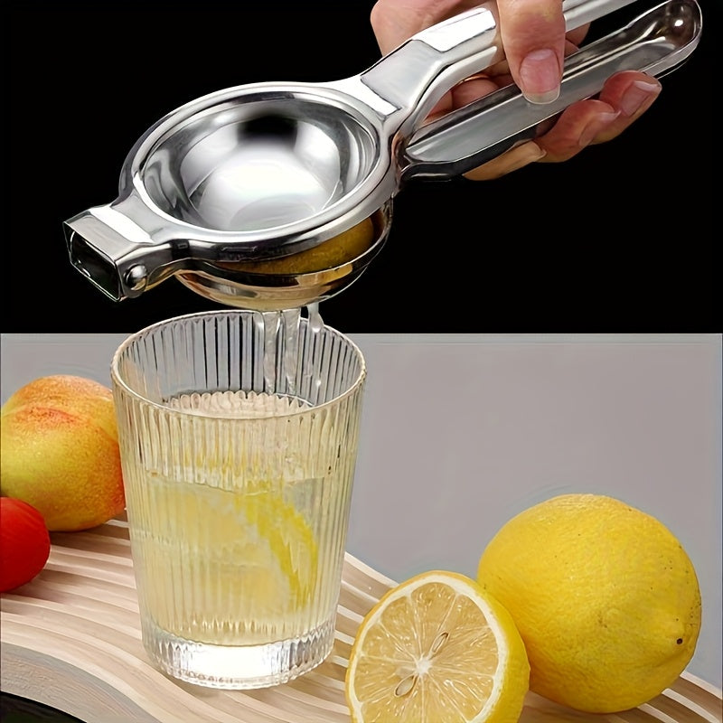 TEMU Heavy Duty Stainless Steel Juicer - Commercial & Home Kitchen Citrus Press With Manual Hand Press, Easy- - Bartenders, Restaurants, Households -