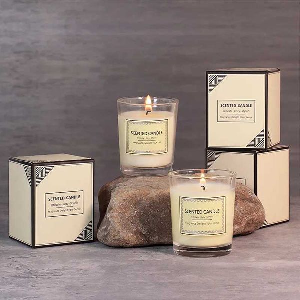 Scented candles burn-resistant Valentines Day aromatherapy atmosphere fragrance souvenir Y250118