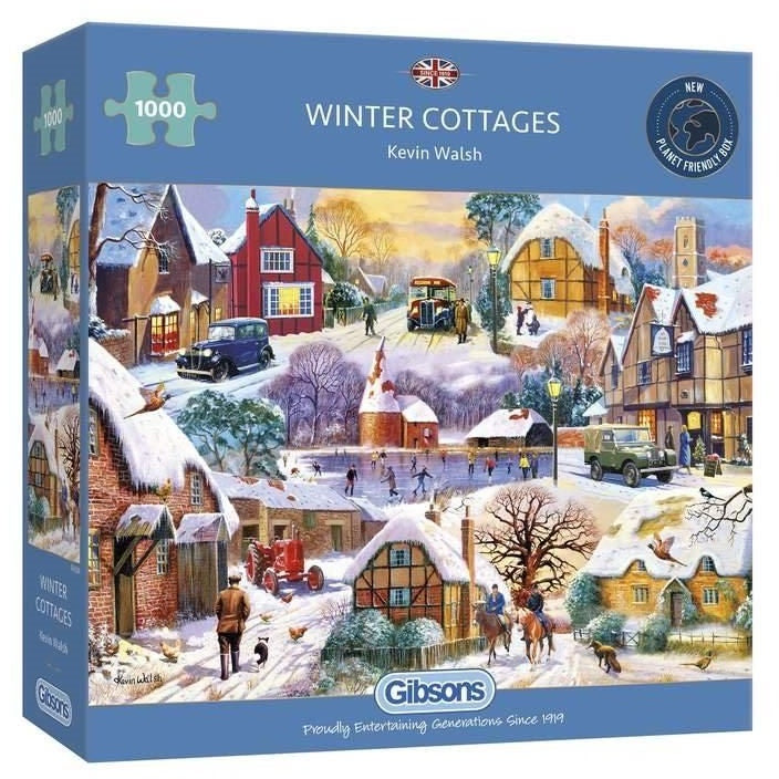 Gibsons Winter Cottages Jigsaw Puzzle 1000pc