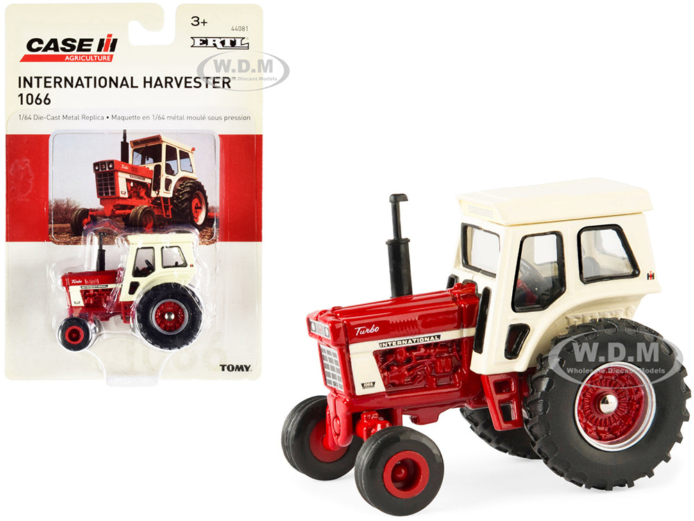 International Harvester 1066 Tractor Red and Cream "Case IH Agriculture" Series 1-64 Diecast Model by ERTL TOMY