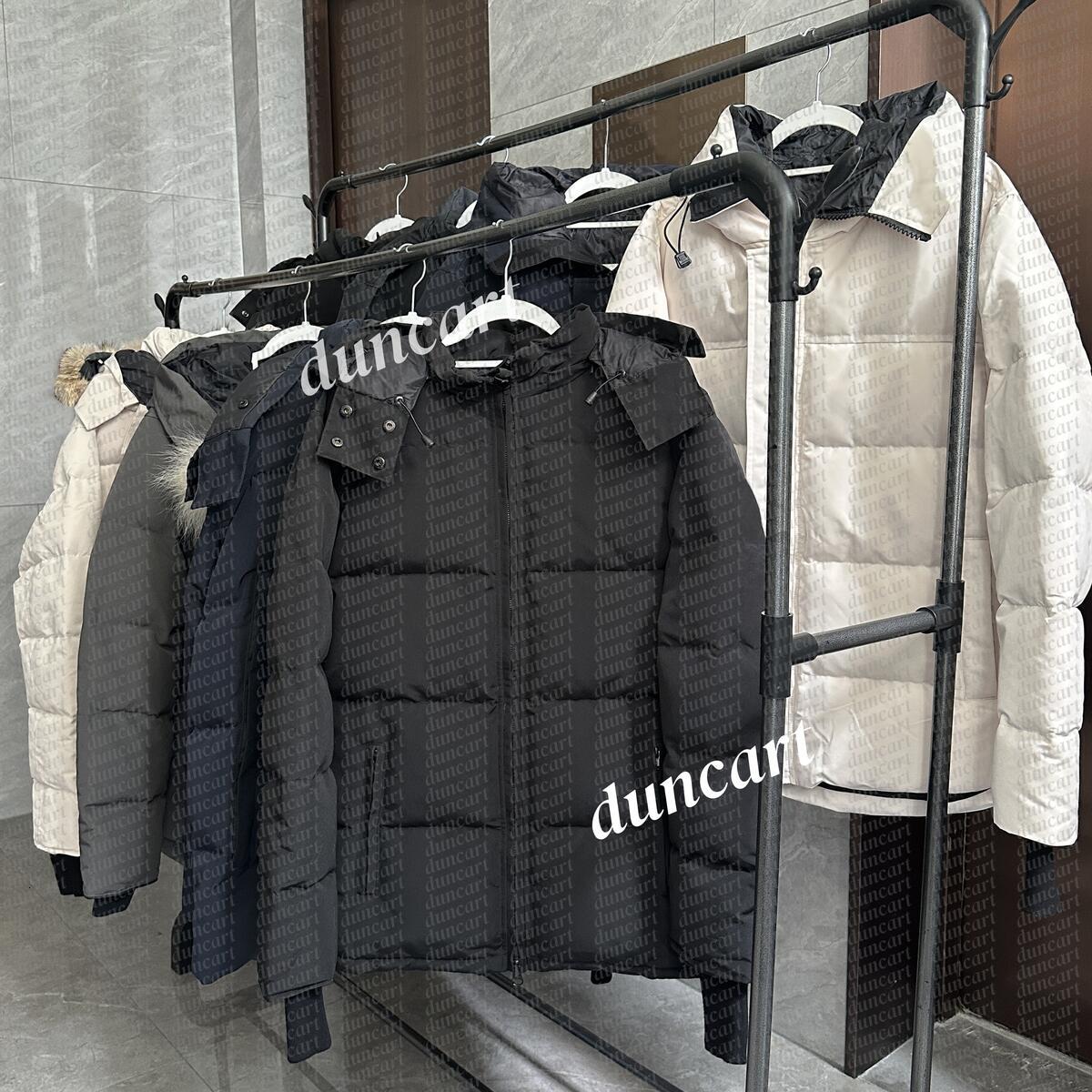 Down Jacket Men Parka jackets Canada coat Winter Veste Homme Outdoor Jassen Streetwear Outerwear Big Fur Hooded Fourrure Manteau warm Goosecoat Park