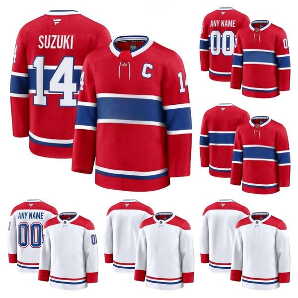 Canadiens Hockey Jersey Fanatic Nick Suzuki Cole Caufield Lane Hutson Mike Matheson Juraj Slafkovsky Jake Evans Brendan Gallagher Joel Armia