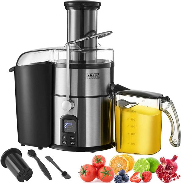 VEVOR Juicer Machine 850W Motor Centrifugal Juice Extractor Easy Clean Big Mouth Large 3 Feed Chute for Fruits Vegetables CL240815
