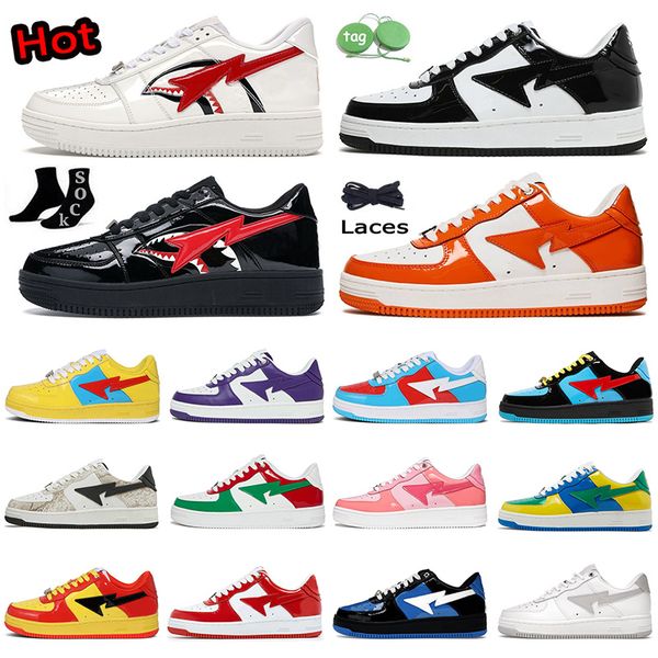 STA SK8 Running Sneakers Shoes Designer Low Patent Leather Tubar