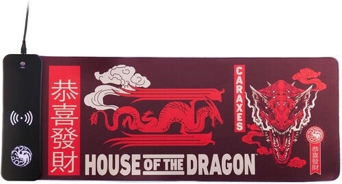 Numskull - Power Idolz - House of Dragons - Oversize Gaming Mat & Mobile Charger