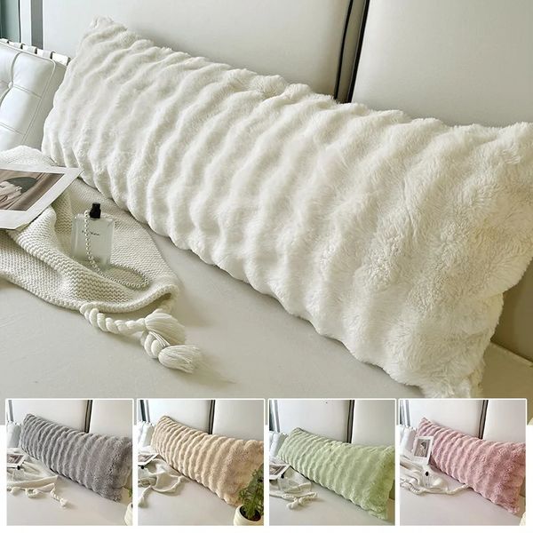 y Faux Fur Throw Pillowcase 120150180cm Winter Fluffy Plush Pillow Cover Home Decor Covers Body Long Cushion 241029
