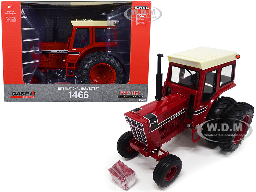 IH International Harvester 1466 Tractor Red with Cream Top "Case IH Agriculture" "Prestige Collection" 1-16 Diecast Model by ERTL TOMY