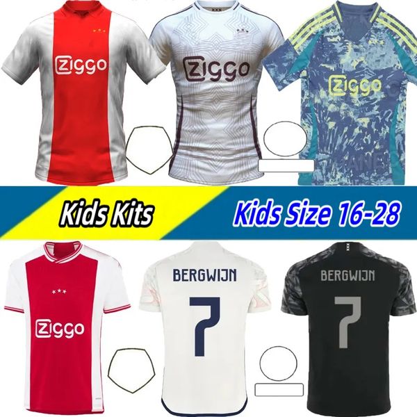 Baby Kids 24-25 Ajaox AKPOM TAYLOR Soccer Jerseys Kits WEGHORST TADIC BROBBEY BERGHUIS BERGWIJN CRUYFF 2024 2025 HENDERSON Kids Football Shi