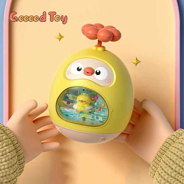 Baby Bath Toy Amphibious Cute Chicken Fun Spray Water Tumbler Toy Water Bathtub Pool Beach Kids Toys 12 Months Bathing Bathroom Y250120