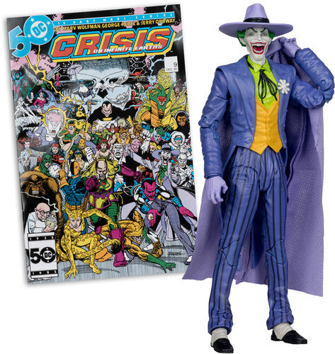 McFarlane Toys - Crisis on Infinite Earths - DC Direct Page Punchers - The Joker 7"" Action Figure with Comic