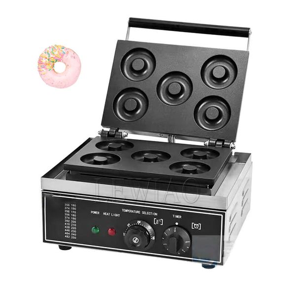 Electric 220v-110v 5 Pcs Sweet Donut Machine Waffle Maker Doughnut Donut Cookies Machine