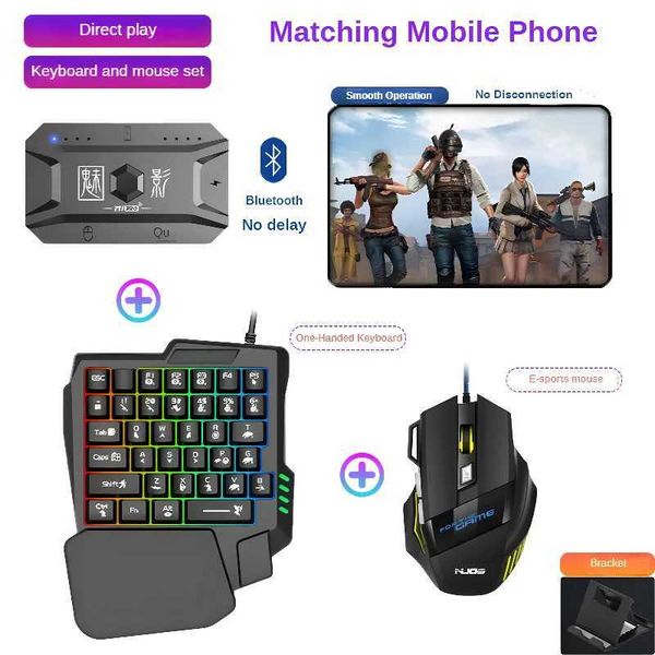 M1 Pro Mobile Controller Gaming Keyboard Mouse Converter BT V5.0 Programmable Adapter Support IOS Android SystemCL240709