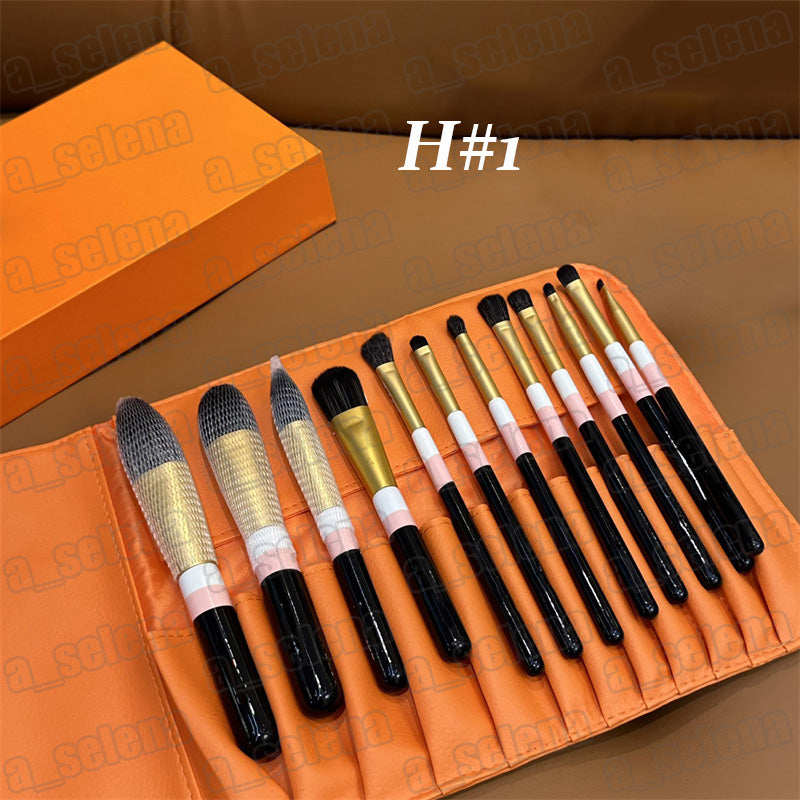 Makeup Brushes with Storage Pouch 12pcs-set Cosmetic Tool Brushes Blush Eye shadow Eye Face Brush Makeup Tools Set with Bag