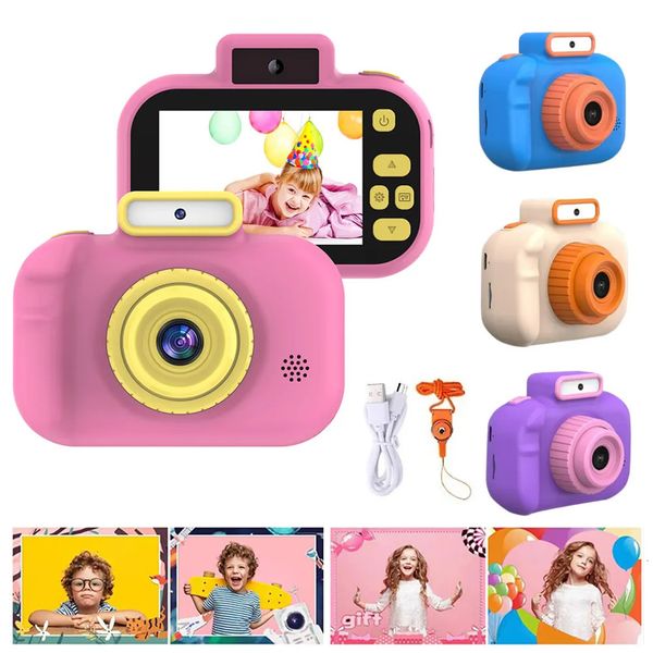 Toy Cameras High Definition 4000W Kids Camera with Front Rear Lens 2.0 Inch Screen USB Charging Children Games Digital Camera Toys for Kids