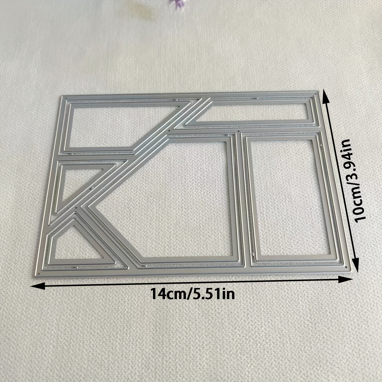 TEMU Diy Greeting Card Metal Cutting Dies - Creative Background Embossing Stencil For Handmade Cards, Scrapbooking & Crafts