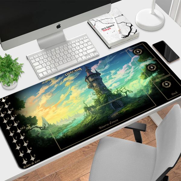 90x40cm Large Lorcana Gaming Mouse Pad Gamer Big Mouse Mat Computer Gaming Locking Edge MousePad Kawaii Keyboard Desk Mice Pads