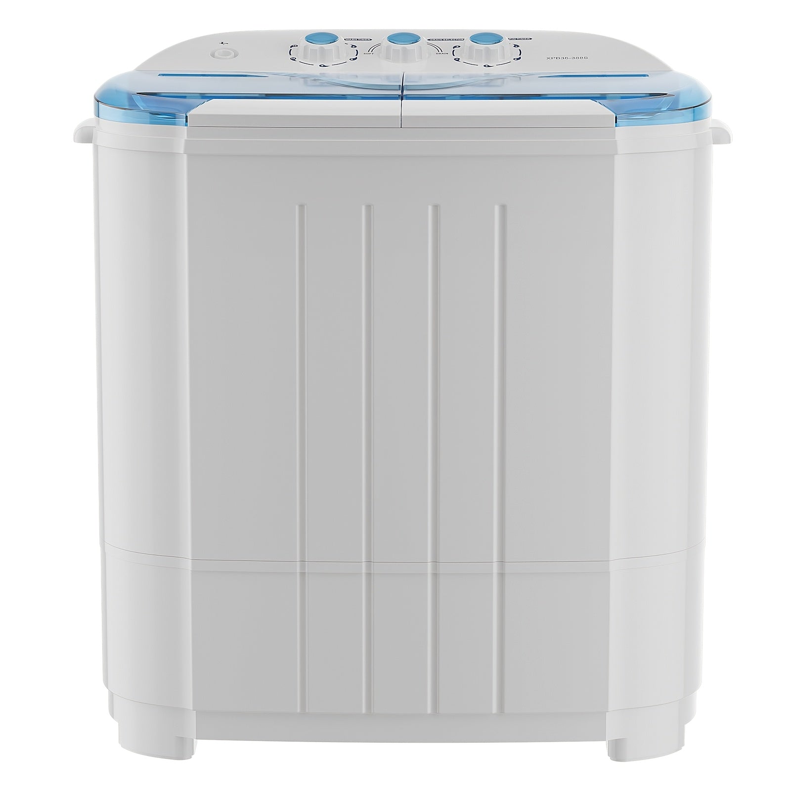 TEMU 14.5lbs Portable Washing Machine Twin Tub, Semi-automatic Compact Washer & Spinner Combo (9.5lbs Wash + 5lbs Spin), Ideal For Apartment, Dorm,