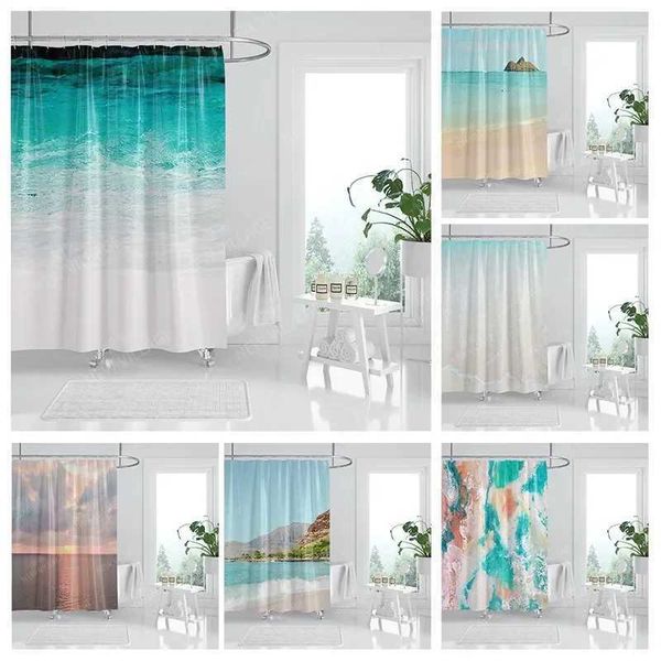 Waterproof fabric shower curtains bathroom curtain accessories shower curtains 180x200cm 240 * 200 anime bohemian decoration W240808