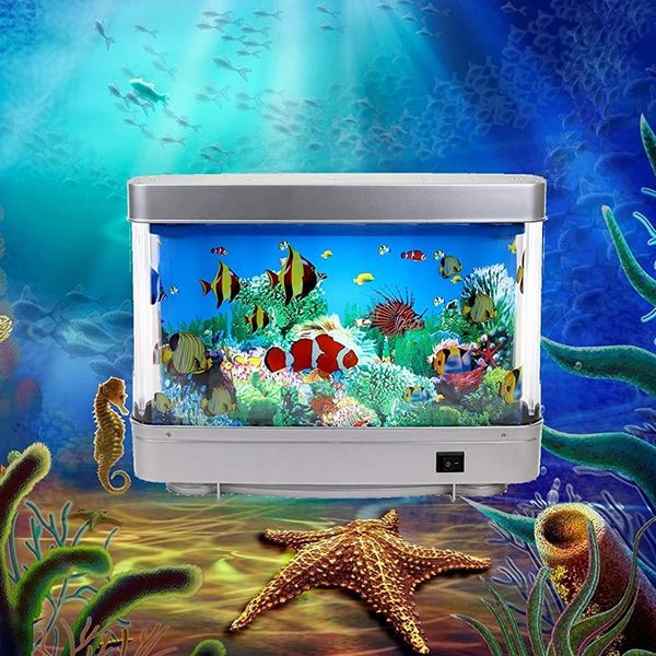 Other Event Party Supplies Artificial Trcal Fish Dolphin Aquarium Decorative Lamp Virtual Ocean in Motion Lighting Move Led Tank Decoration