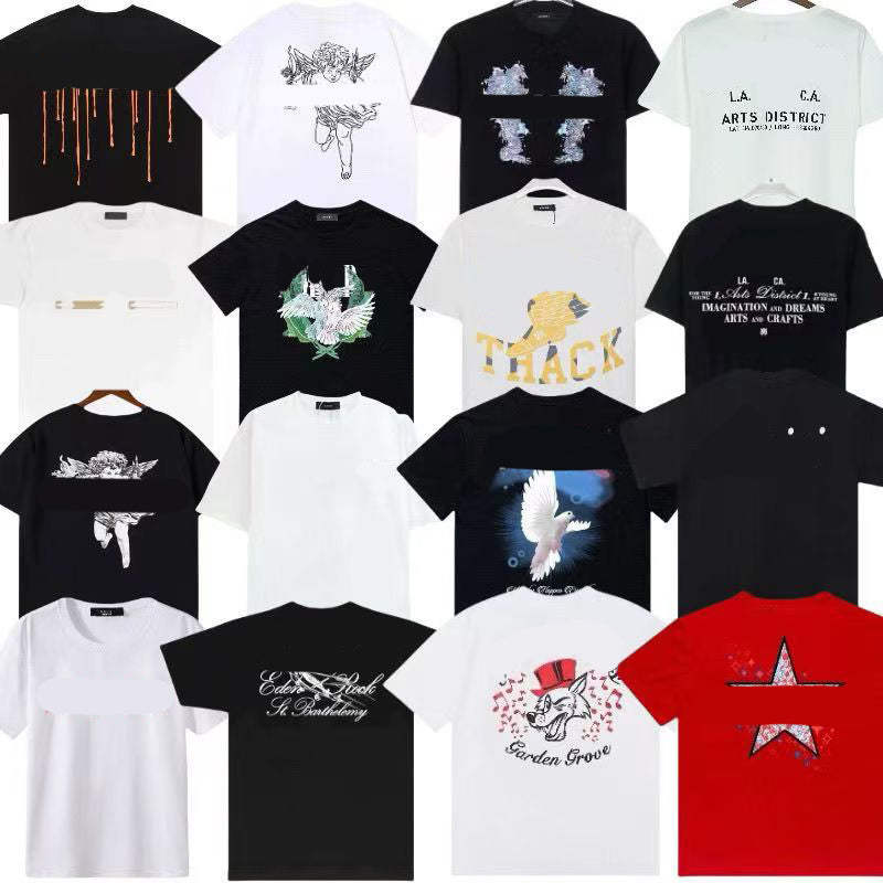 Designer Men T Shirts Loose Oversize Tees Apparel Fashion Tops Mans Casual Chest Letter Shirt Luxury Street Shorts Sleeve Clothes women t shirts