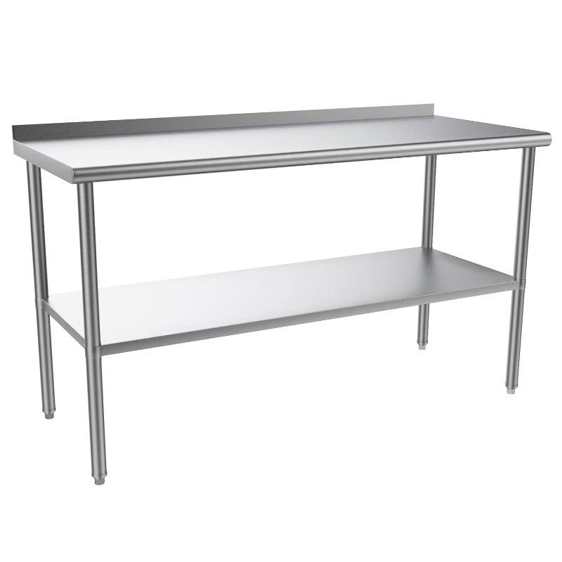 TEMU Stainless Steel And Working Tables, Nsf Commercial Heavy-duty Worktables And , Metal Dining Tables For Kitchens, Restaurants, Households And