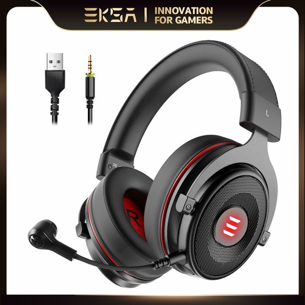Wired Gaming Headset Gamer E900-E900 Pro 7.1 Surround Gaming Headphones For PC-PS4-PS5-Xbox One with Noise-Cancelling Mic