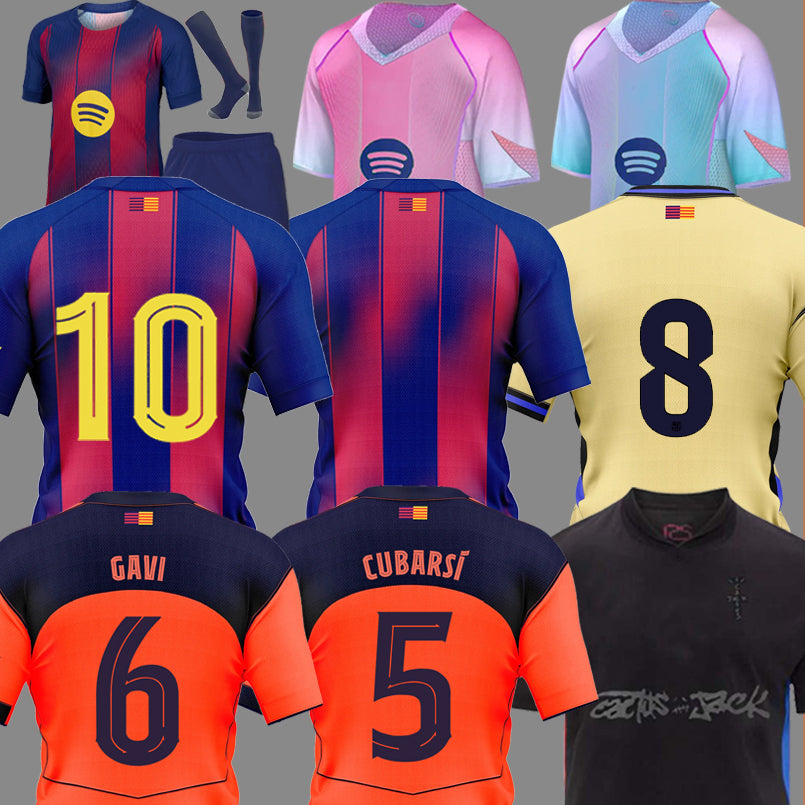 10 LAMINE YAMAL soccer jerseys 25 26 RASHFORD LEWANDOWSKI men kids home away football shirts kits FERRAN GAVI F.DE JONG jersey 2025 2026 barcelone b