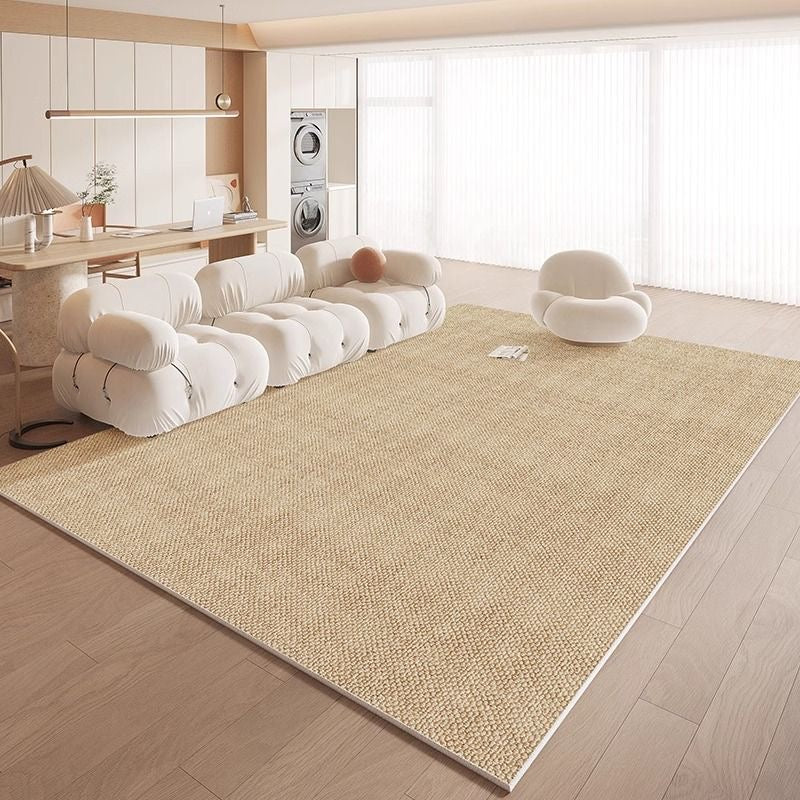 3346-325-45.77-GZX-Minimalist Solid Color Carpet Living Room Sofa Large Area Decorative Rug Bedroom Lines Polyester Thickened Furry Home Floor Mats
